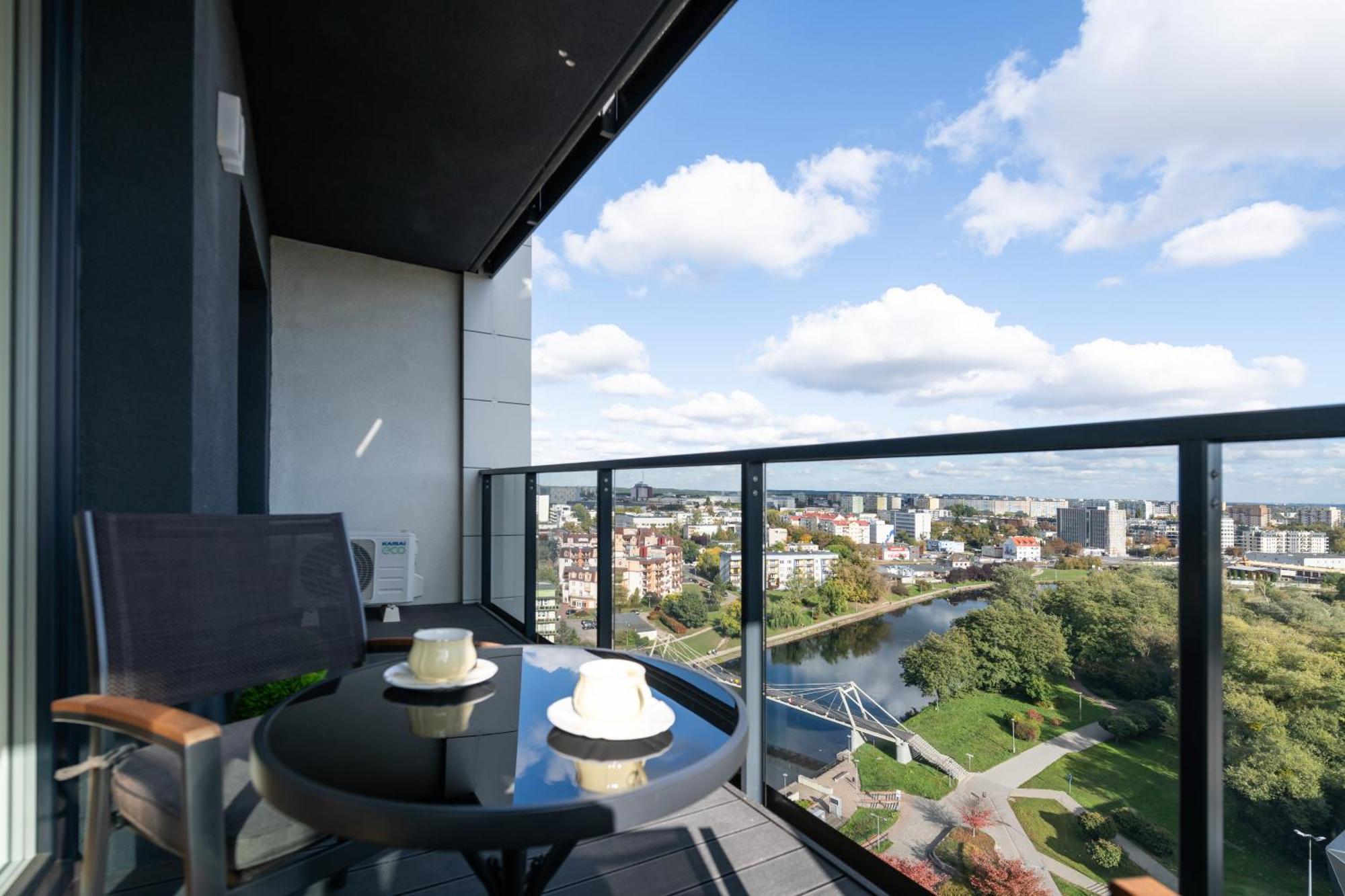 Apartament River Tower W Bydgoszczy Na14 Kondygnacji エクステリア 写真